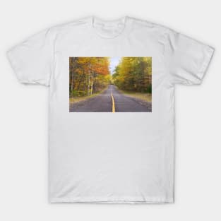 Two lanes in the forest T-Shirt